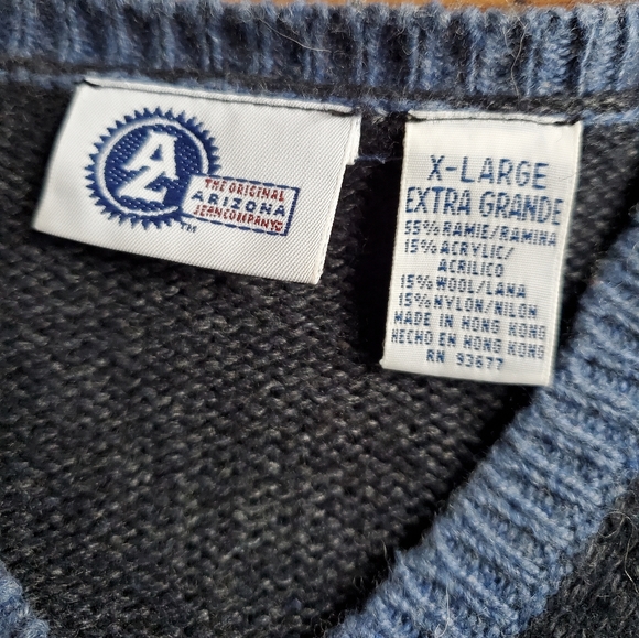 Y2K Arizona Jean Co V-Neck Sweater XL - Picture 4 of 5